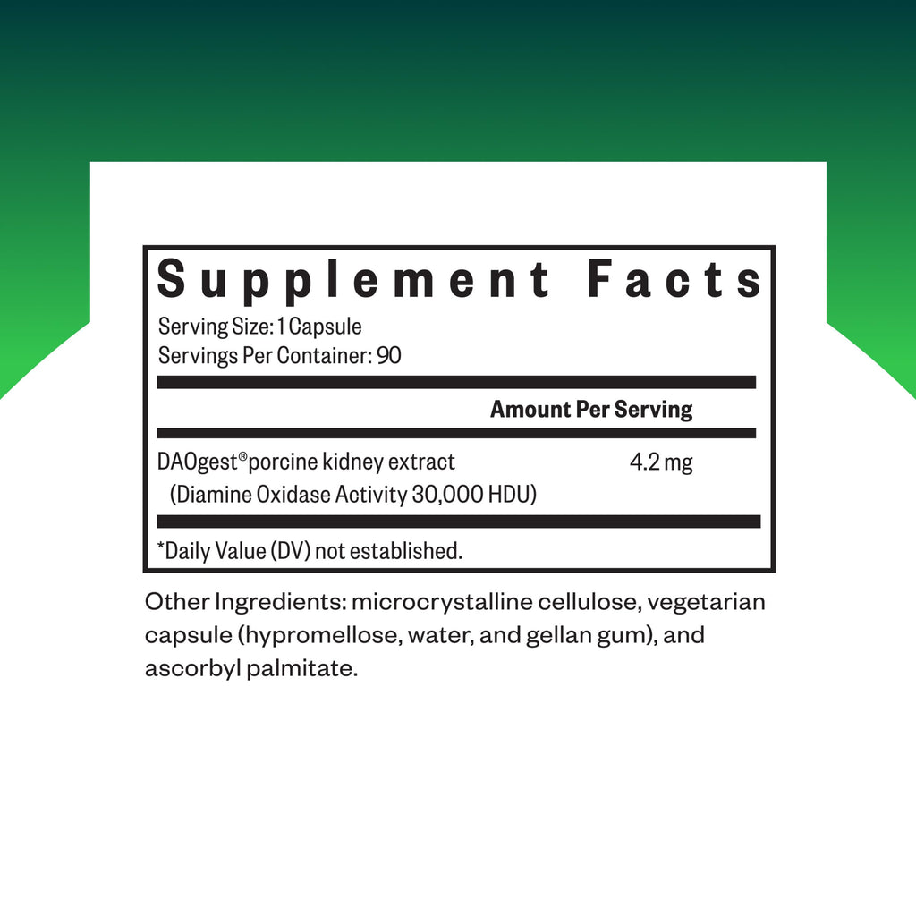 Seeking Health DAO Enzyme for Histamine Digestion

