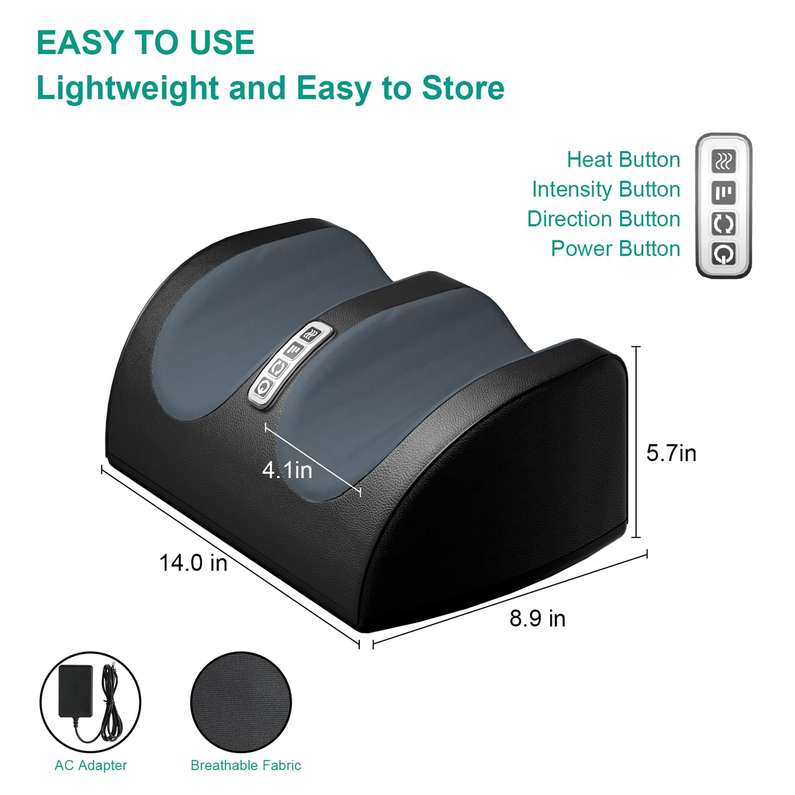 LINGTENG Shiatsu Foot Massager with Heat

