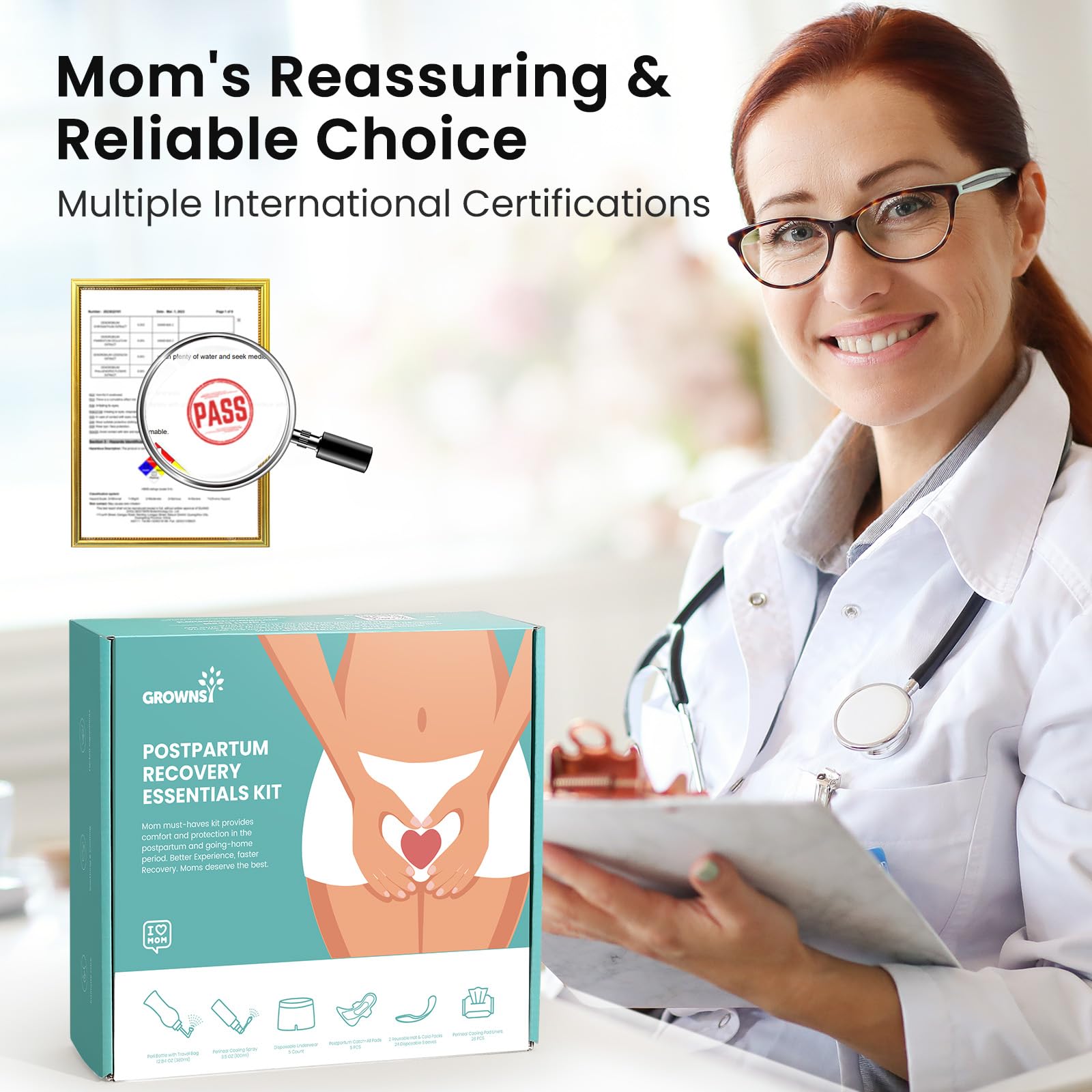 Grownsy Postpartum Essentials Recovery Kit

