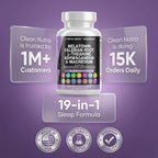 Clean Nutraceuticals Melatonin Sleep Support with L-Theanine

