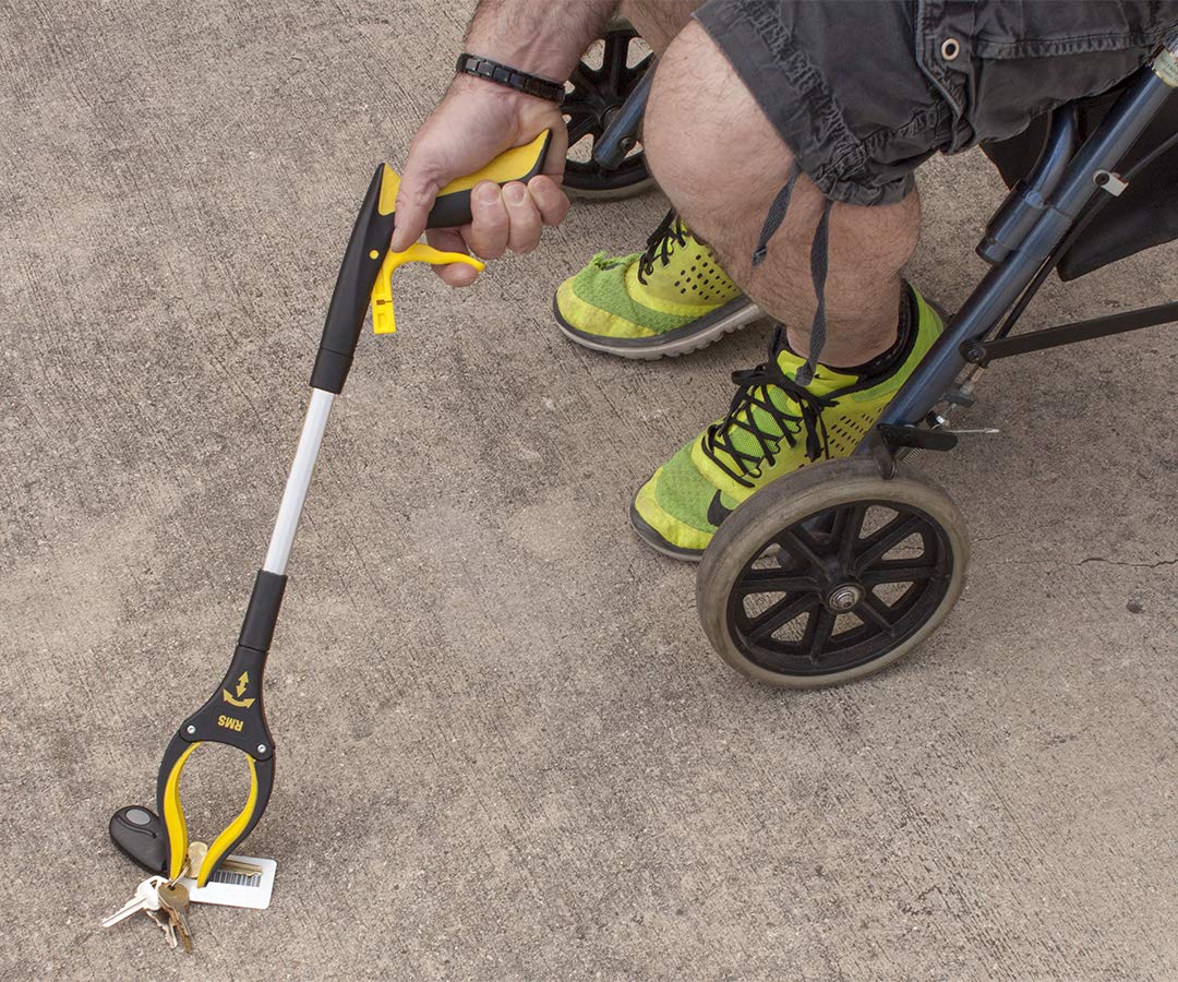 Reacher Grabber Set with Rotating Jaws for Daily Living

