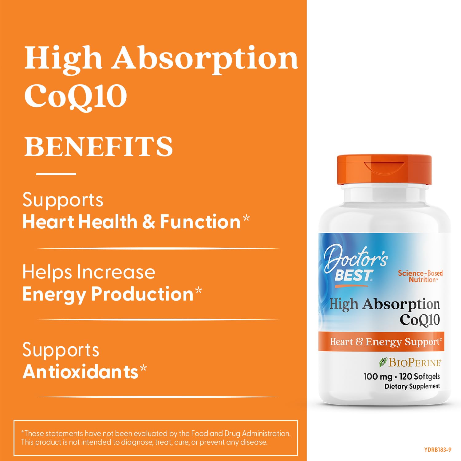Doctor's Best CoQ10 with BioPerine Softgels | Heart Health

