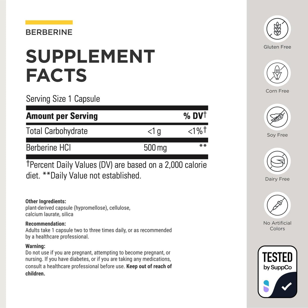 Berberine 1500 mg Supplement by Integrative Therapeutics

