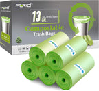FORID Compostable Trash Bags - Unscented, Plant Starch Material

