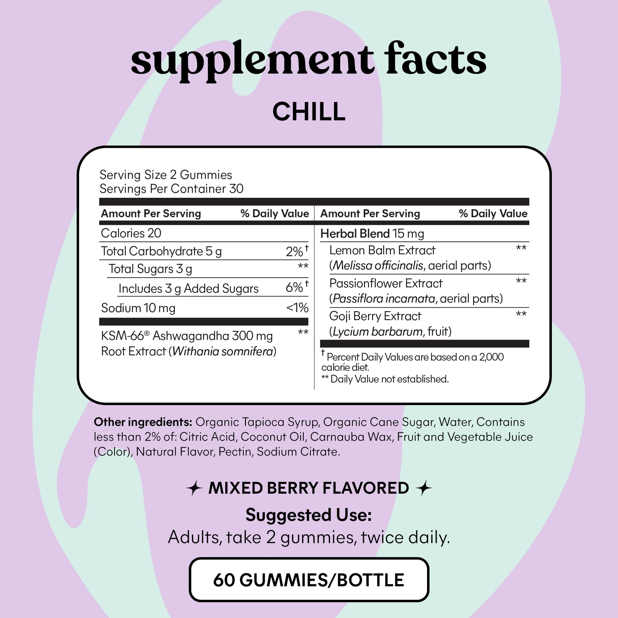 Lemme Chill Stress Relief Gummies with KSM-66 Ashwagandha

