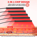 Red Light Therapy Lamp with Stand – Dual 660nm/850nm

