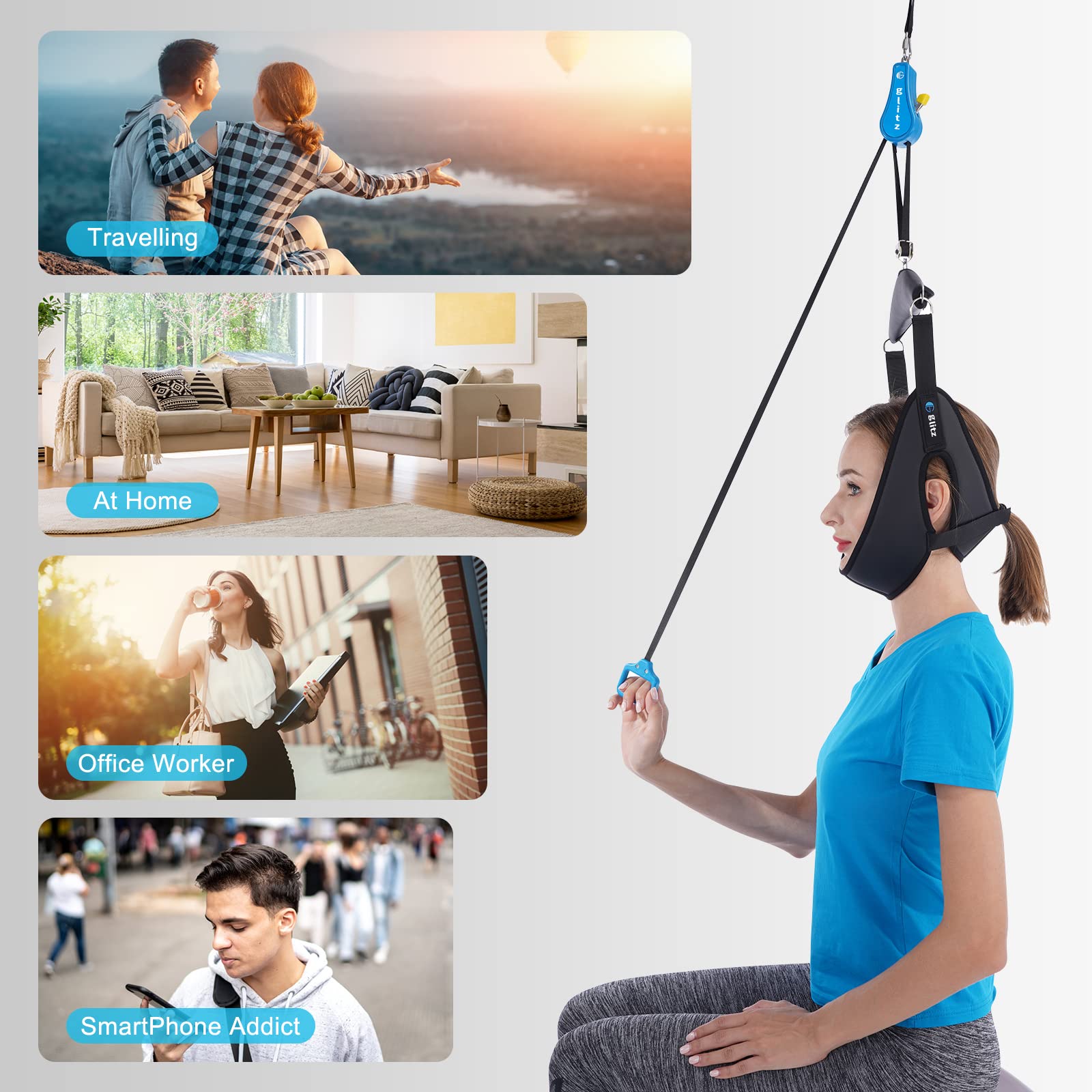 Cervical Neck Traction Device for Home Use | Portable

