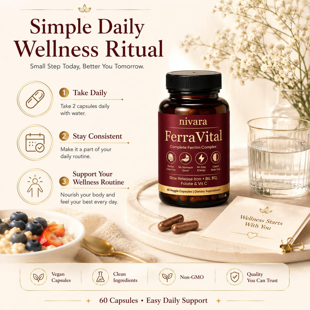 Nivara Ferravital Daily Wellness Supplement | Support

