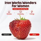 Iron Gummies for Women and Teens | Ferrous Gluconate 324 mg

