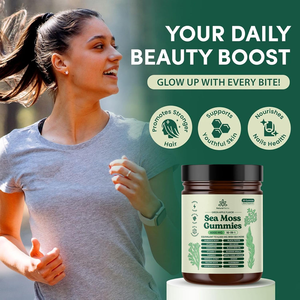Sea Moss Gummies by Natural Rems | Wellness Support

