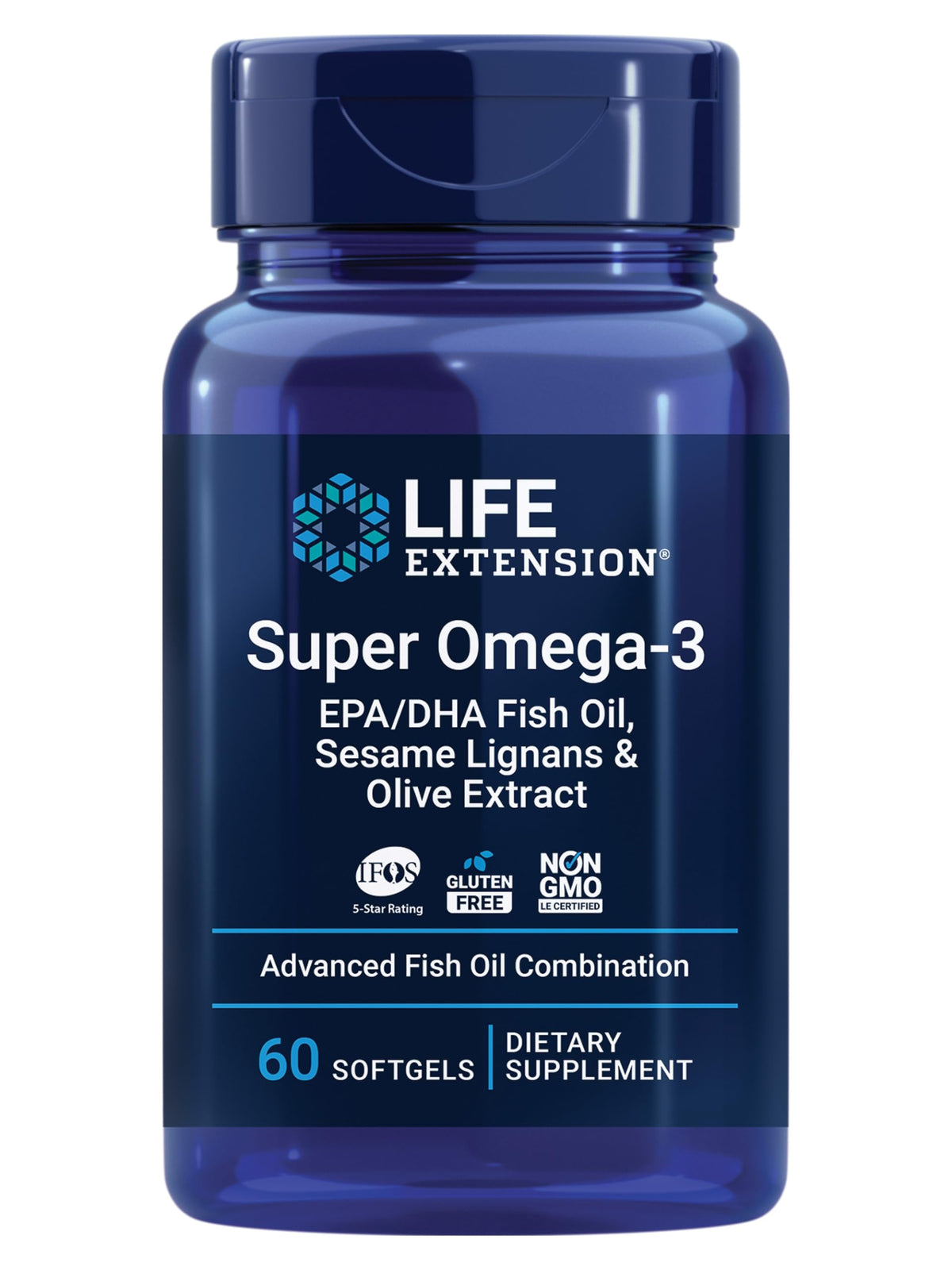 Life Extension Super Omega-3 EPA/DHA Fish Oil with Sesame Lignans & Olive Extract