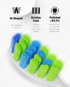 7AM2M Sonic Electric Toothbrush with 6 Heads - 5 Modes

