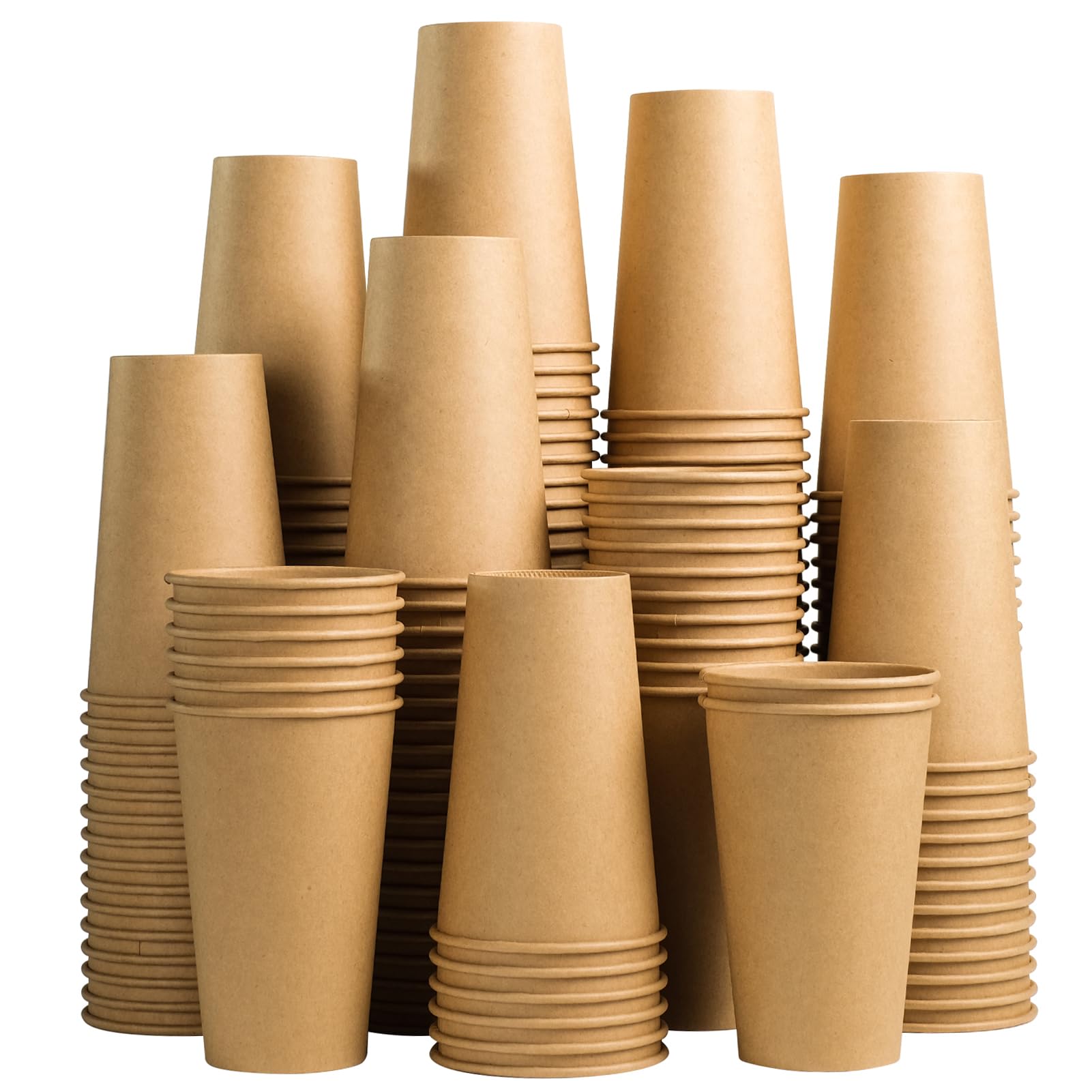 Lamosi Kraft Paper Cups - Unbleached Disposable Cups