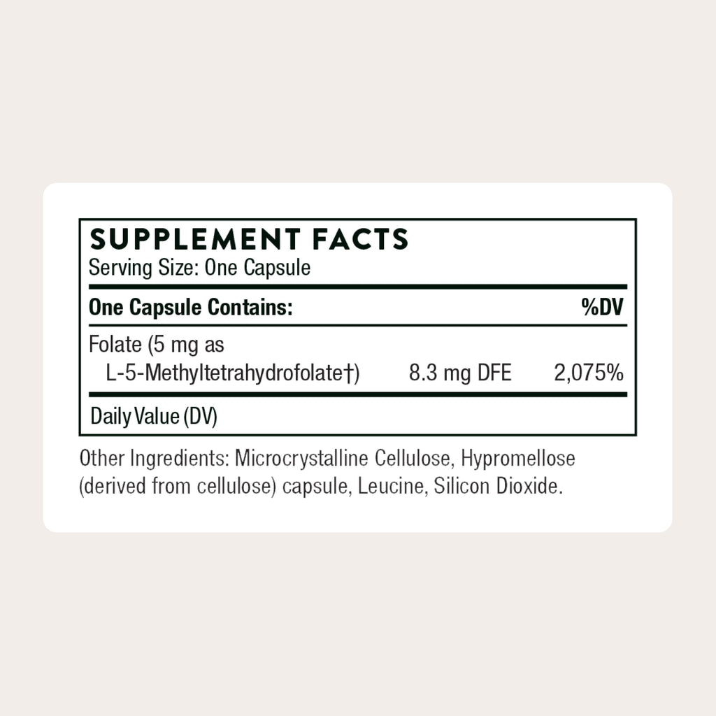 Thorne Methylfolate Dietary Supplement | Active Folate

