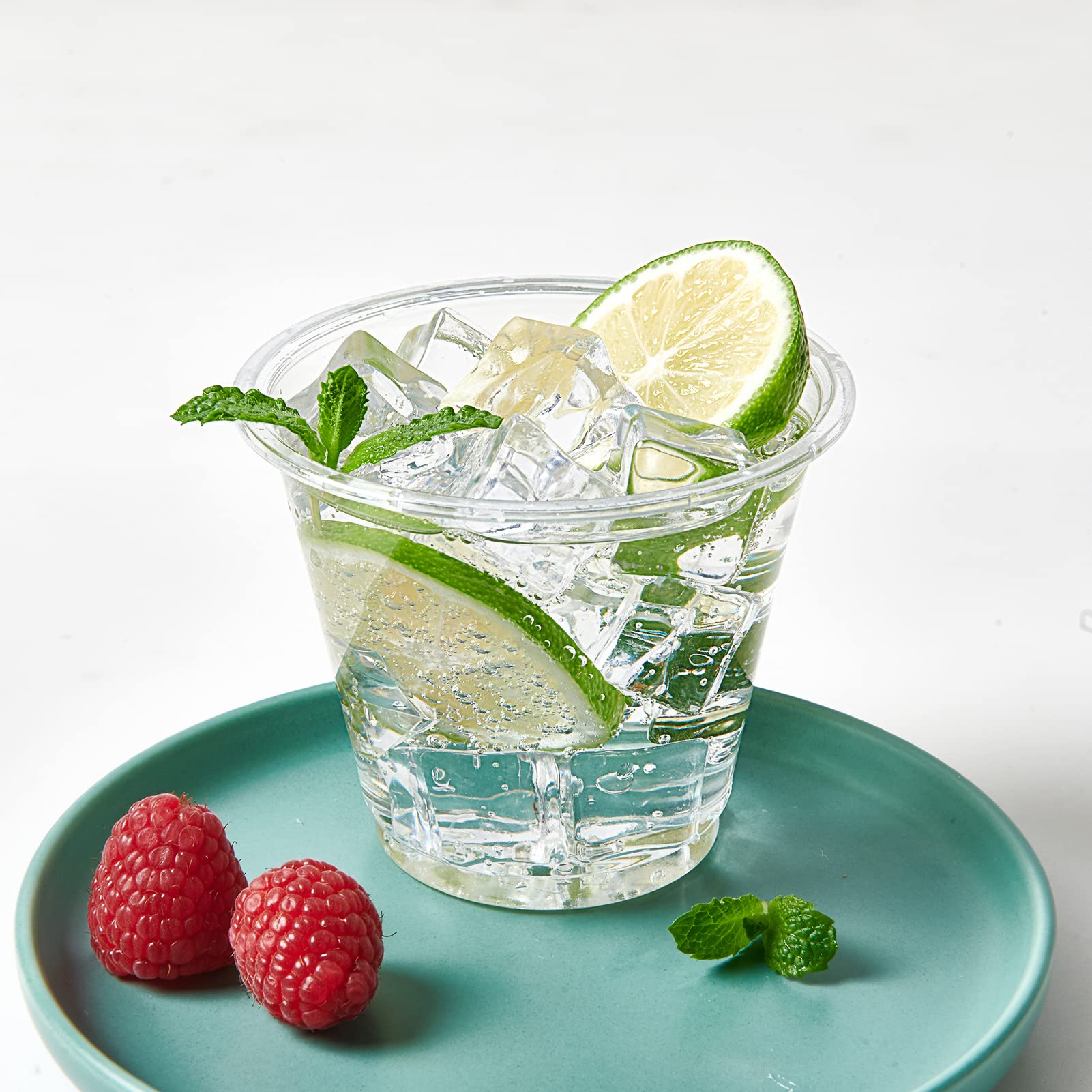 Turbo Bee Clear PET Cups - Disposable Crystal Drinking Cups

