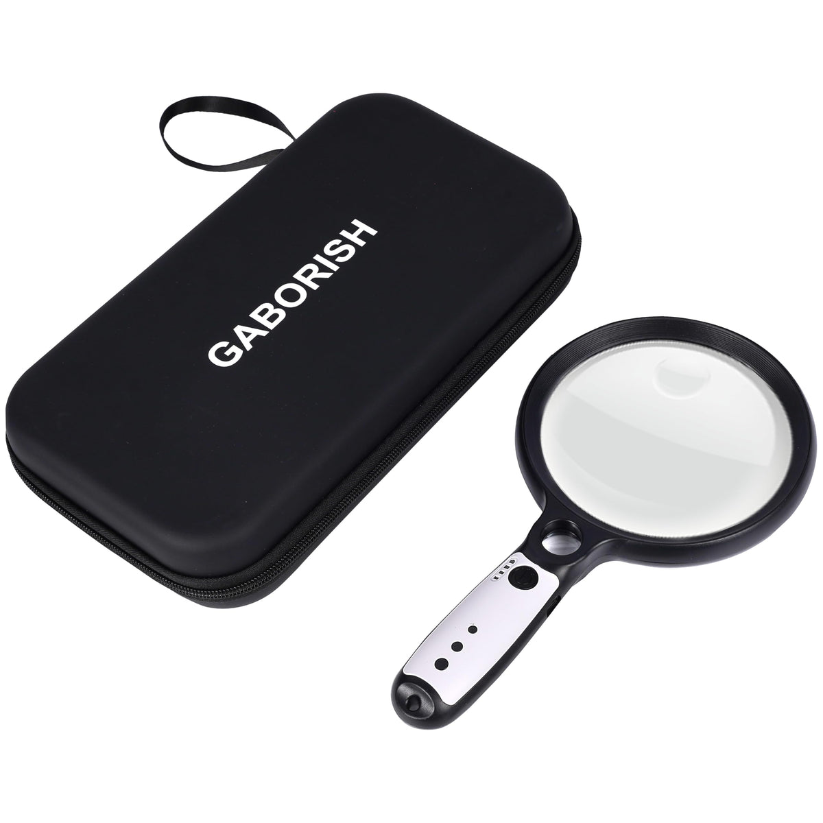 5.2-Inch Lighted Magnifying Glass with Rechargeable Battery for Reading
