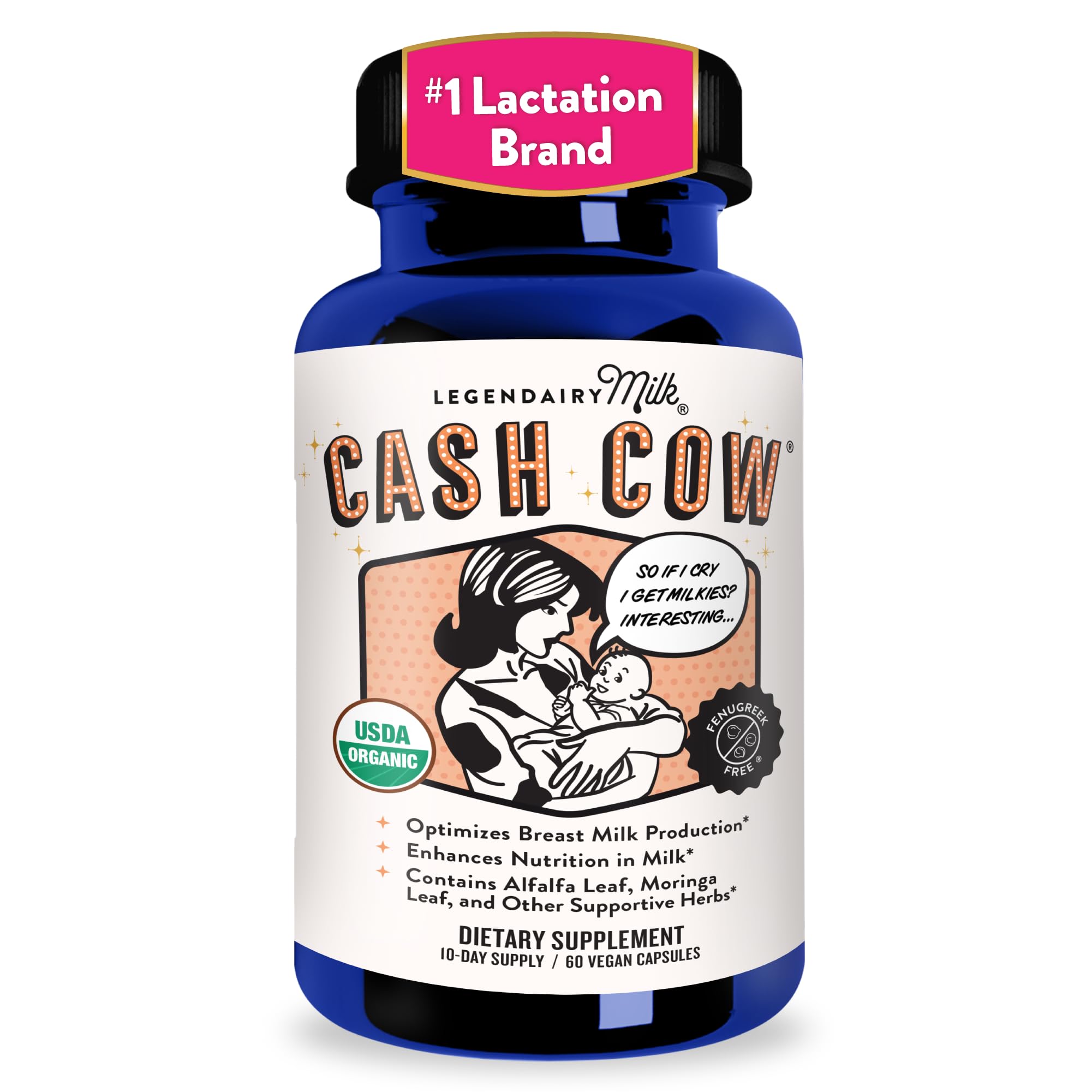 Legendairy Milk Lactation Supplement Cash Cow Organic Vegan

