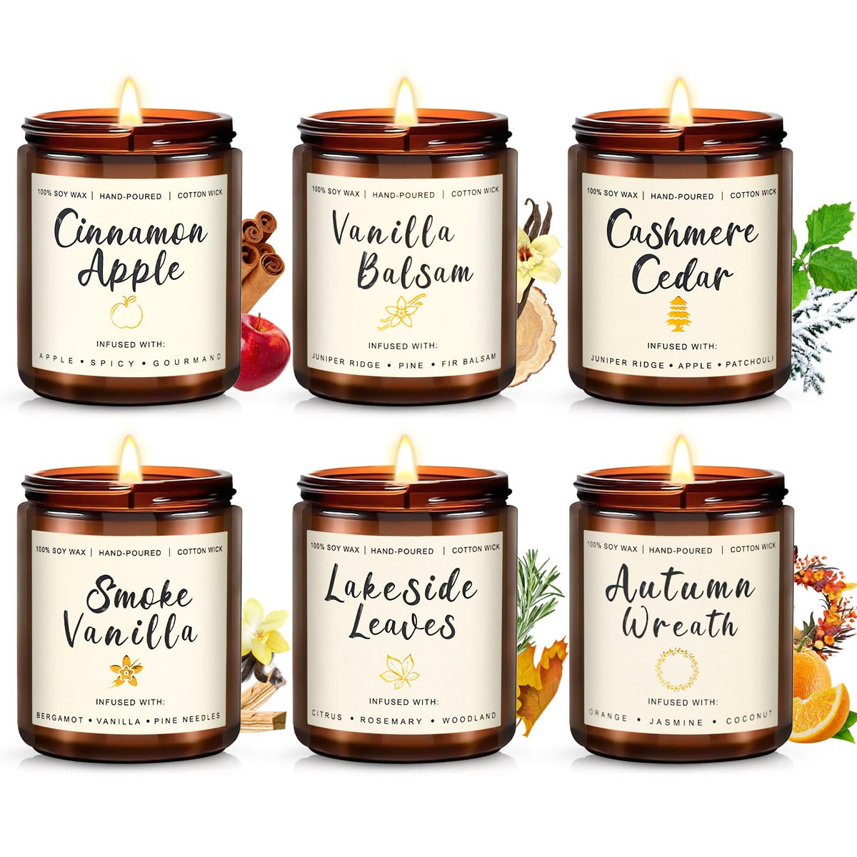 MIMURHYL Soy Wax Candle Gift Set