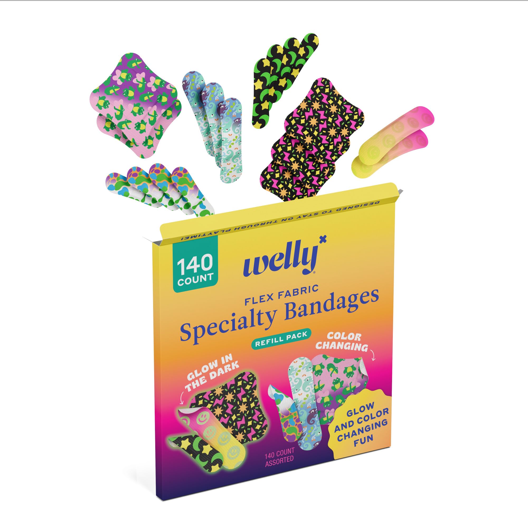 Welly Bandage Adhesive Flexible Fabric Bandages - Latex-Free

