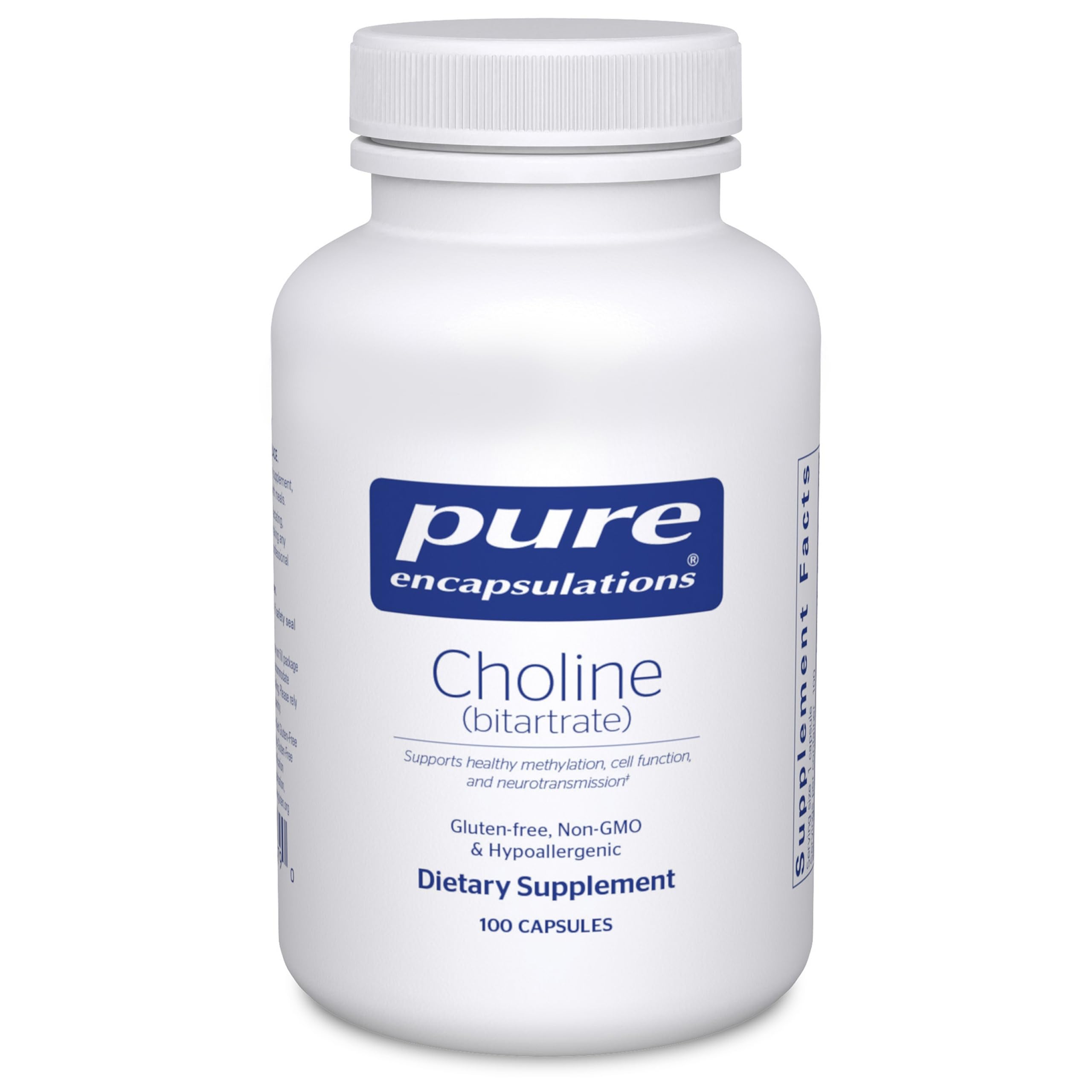 Pure Encapsulations Choline Bitartrate Supplement

