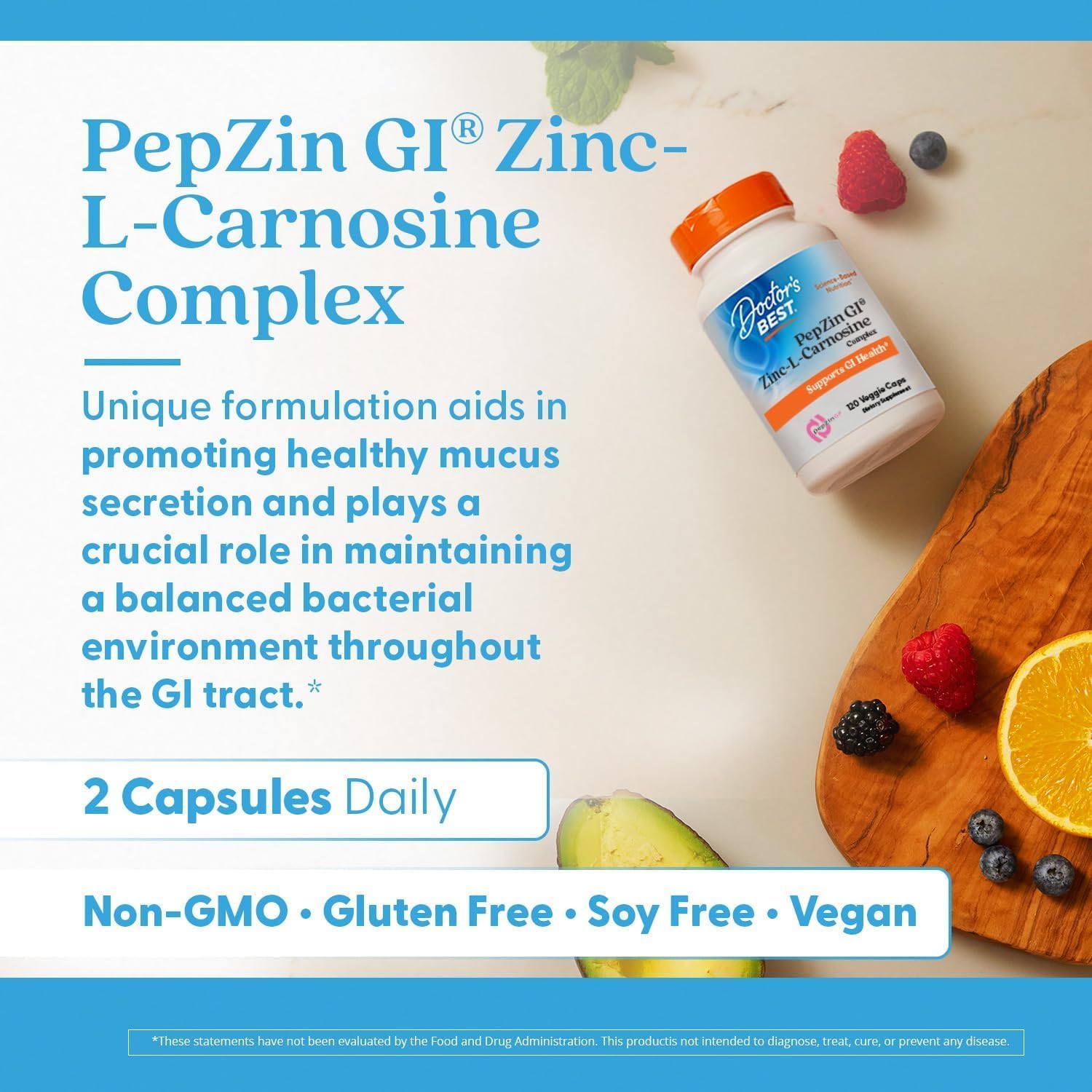 PepZin GI Zinc-L-Carnosine Digestive Support Doctor's Best

