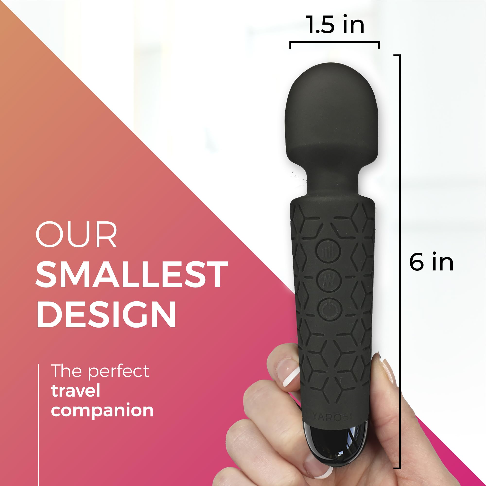 Yarosi Micro Massage Wand - Compact Cordless Massager

