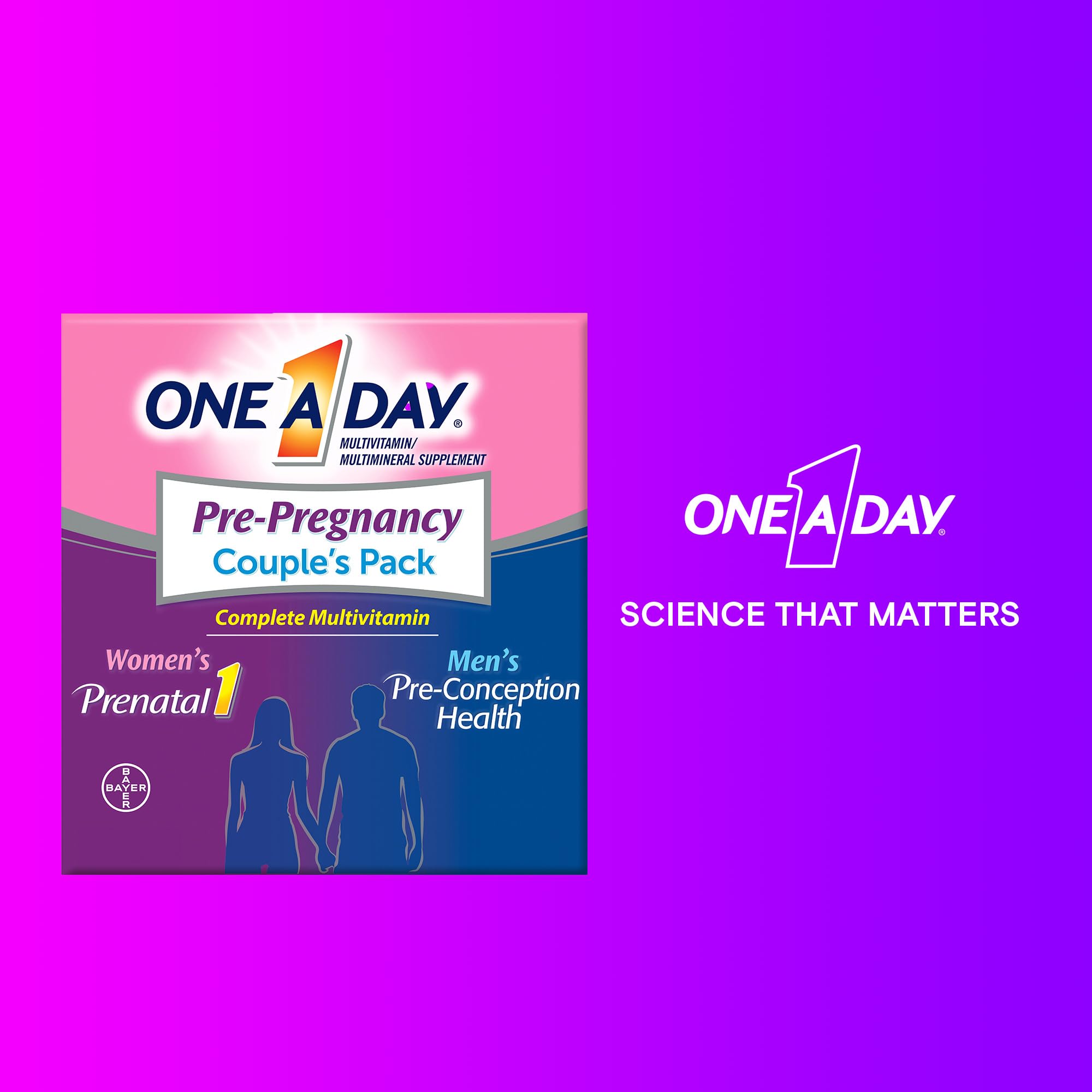 One A Day Pre-Pregnancy Multivitamin for Men & Women

