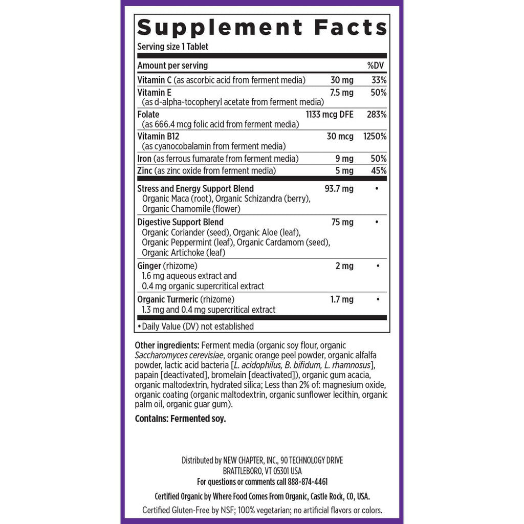 New Chapter Iron Supplement | Whole-Food Fermented Iron

