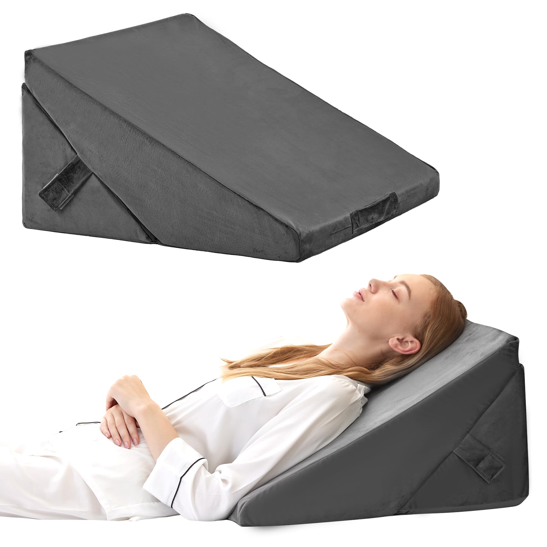 Bedluxe Wedge Pillow Set - Adjustable Orthopedic Bed Wedges