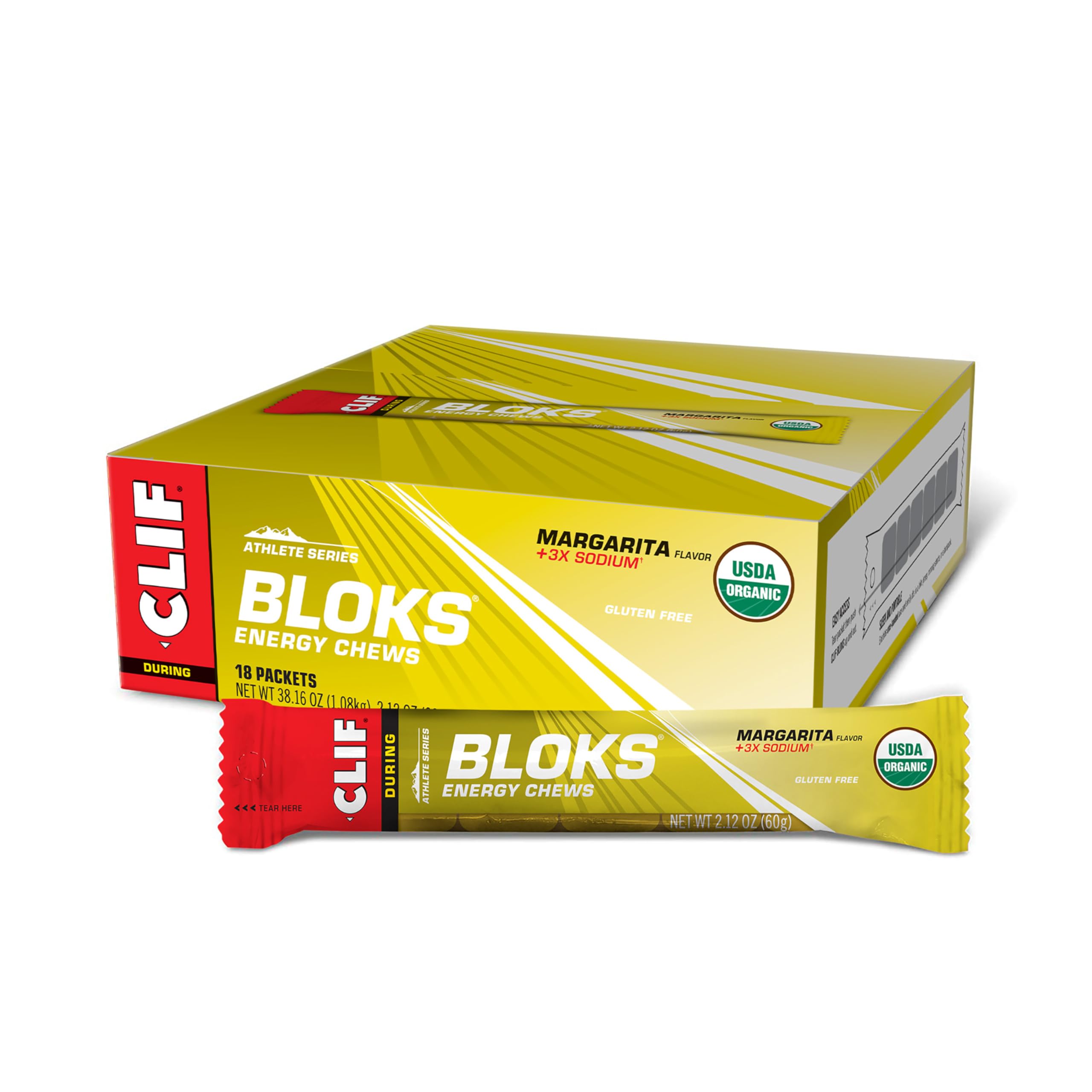 CLIF BLOKS Energy Chews - Plant-Based Quick Carbs for Endurance