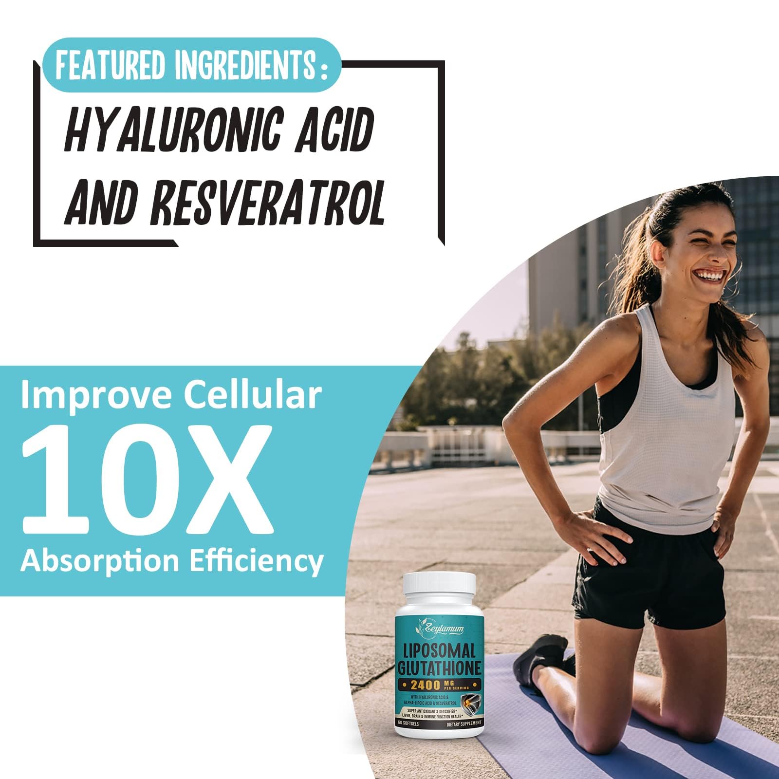 Zeylamum Liposomal Glutathione Softgels – High Absorption GSH

