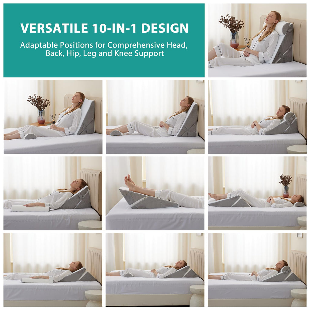 Bedluxe Wedge Pillow Set - Adjustable Orthopedic Wedges

