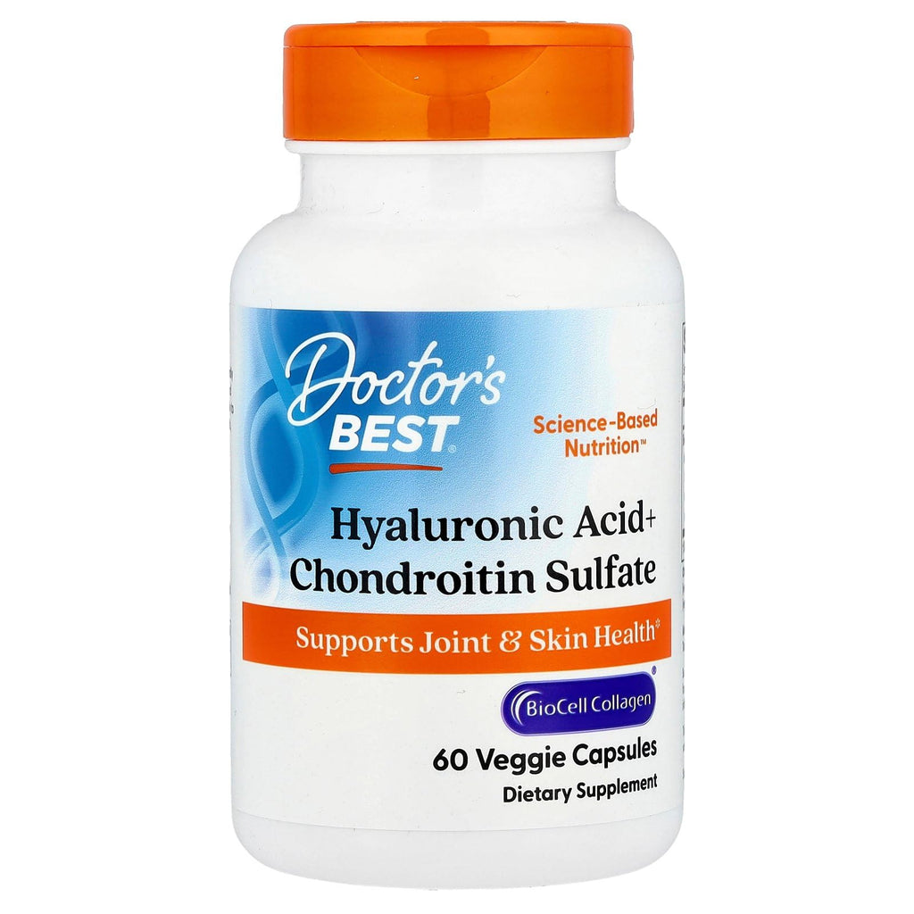 Doctor's Best Hyaluronic Acid with Chondroitin Sulfate, BioCell Collagen - Non-GMO & Gluten Free