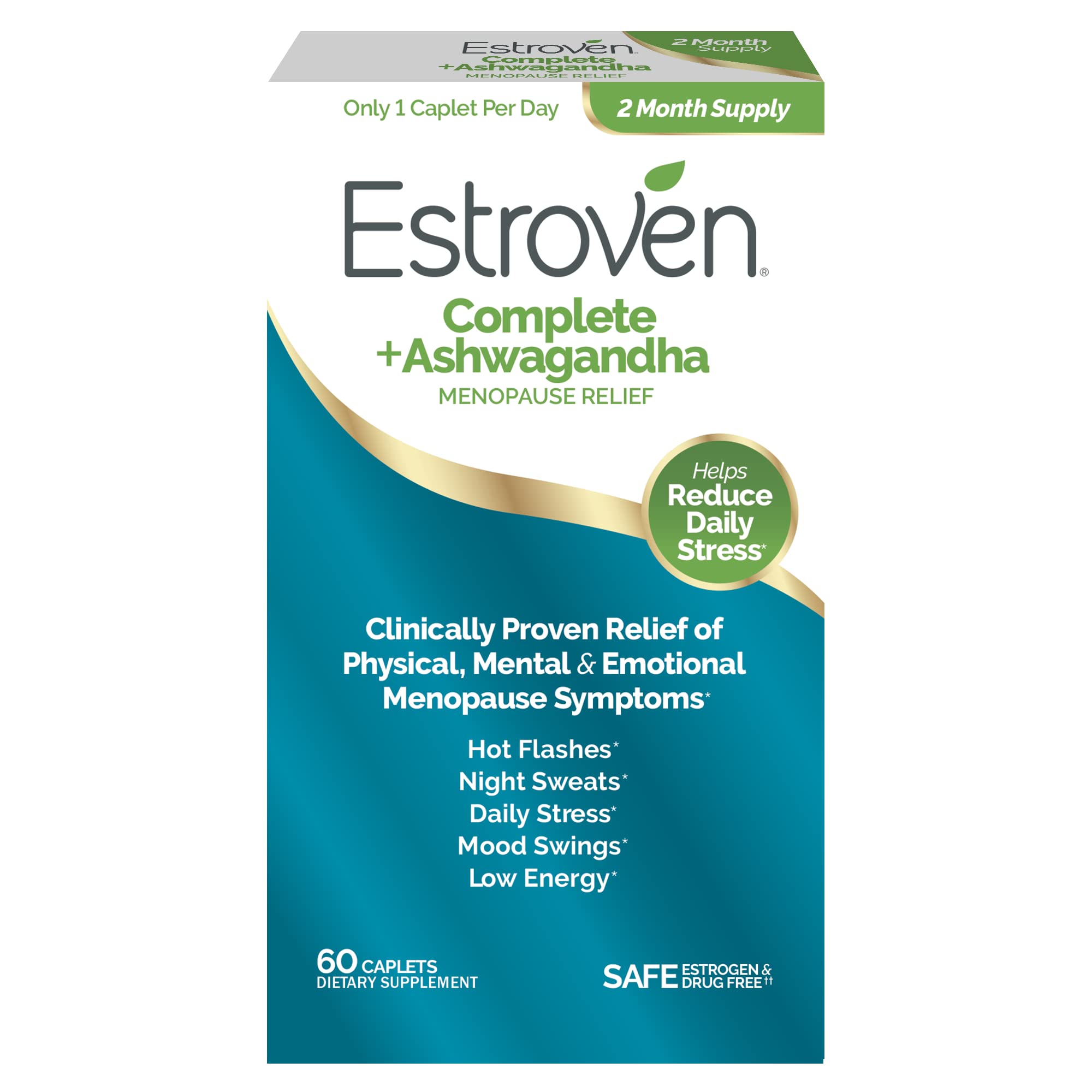 Estroven Complete Ashwagandha Menopause Relief for Women

