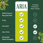 Aria Toilet Paper 100% Recycled – Soft & Strong

