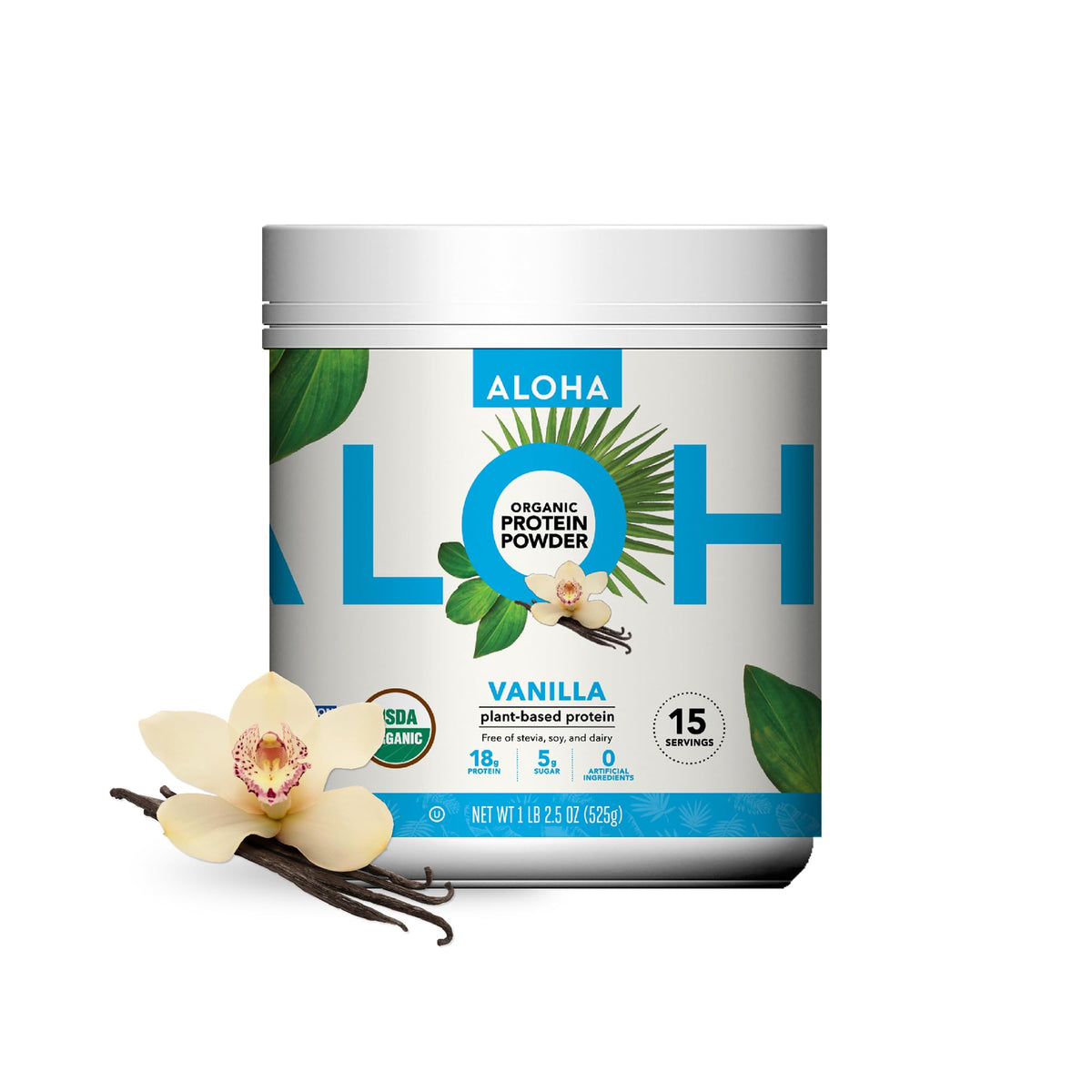ALOHA Organic Plant Based Protein Powder - Vegan, Non-GMO