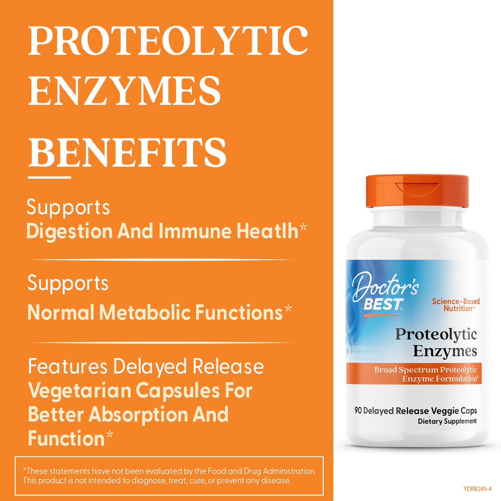 Doctor's Best Proteolytic Enzymes - Digestive Support

