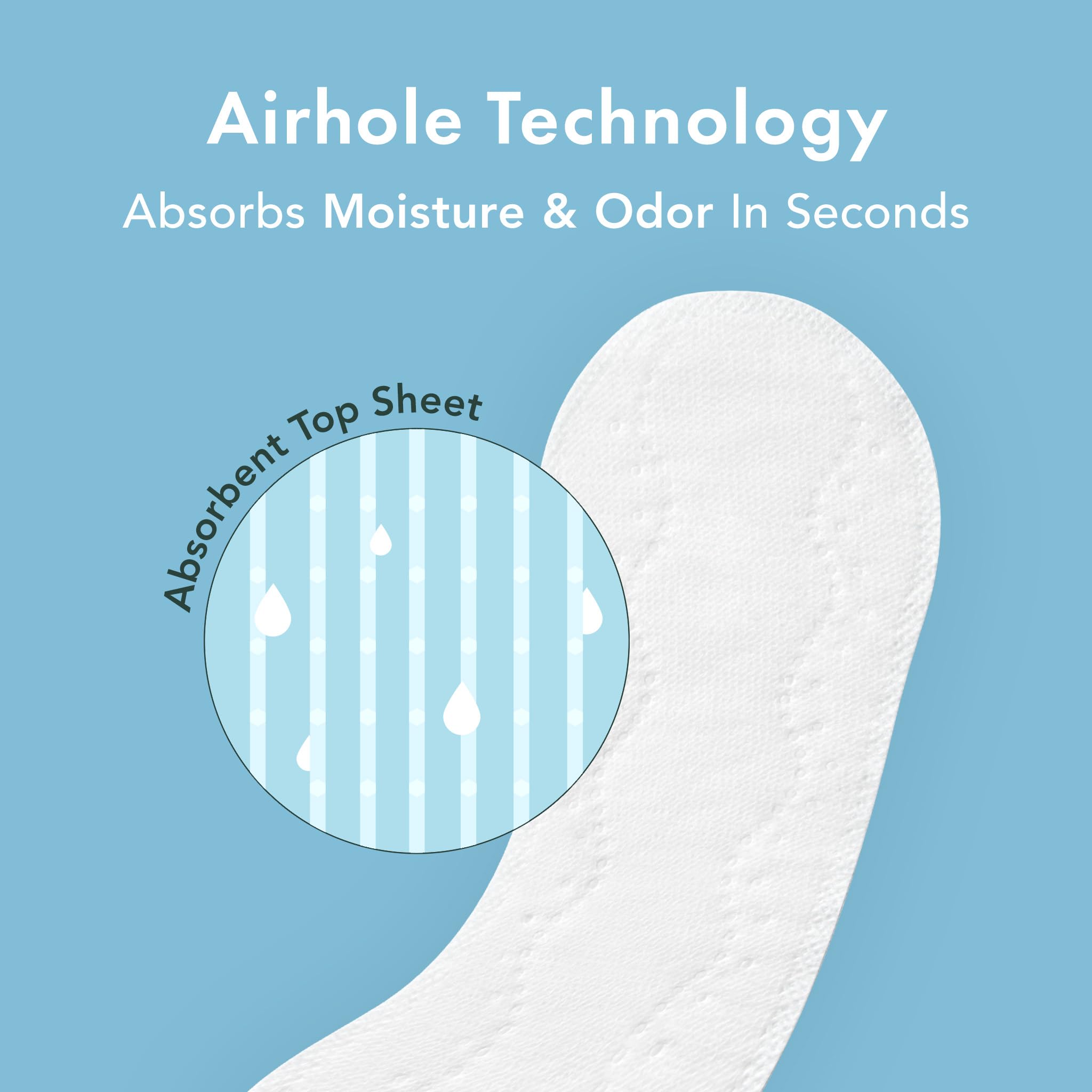 Rael Panty Liners - Organic Cotton Cover | Light Absorbency

