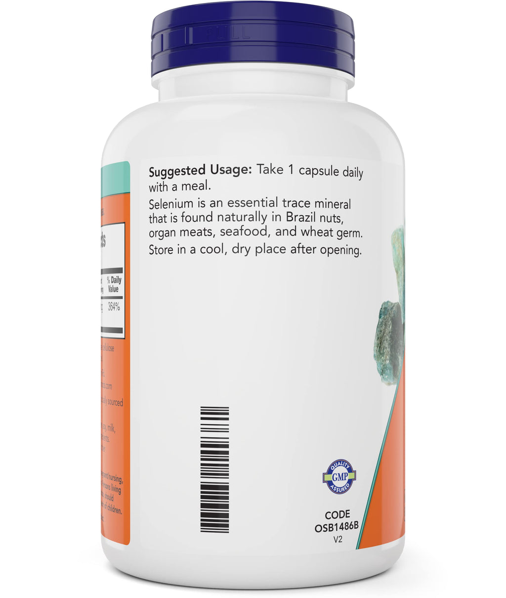 NOW Foods Selenium 200 mcg Capsules | L-Selenomethionine

