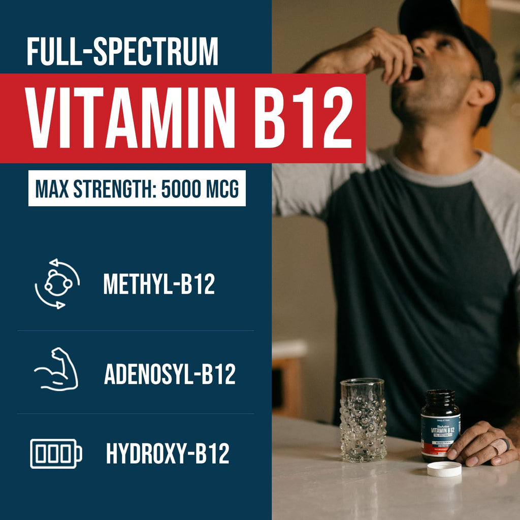 BioActive Vitamin B12 5000 mcg - 3 BioActive Forms


