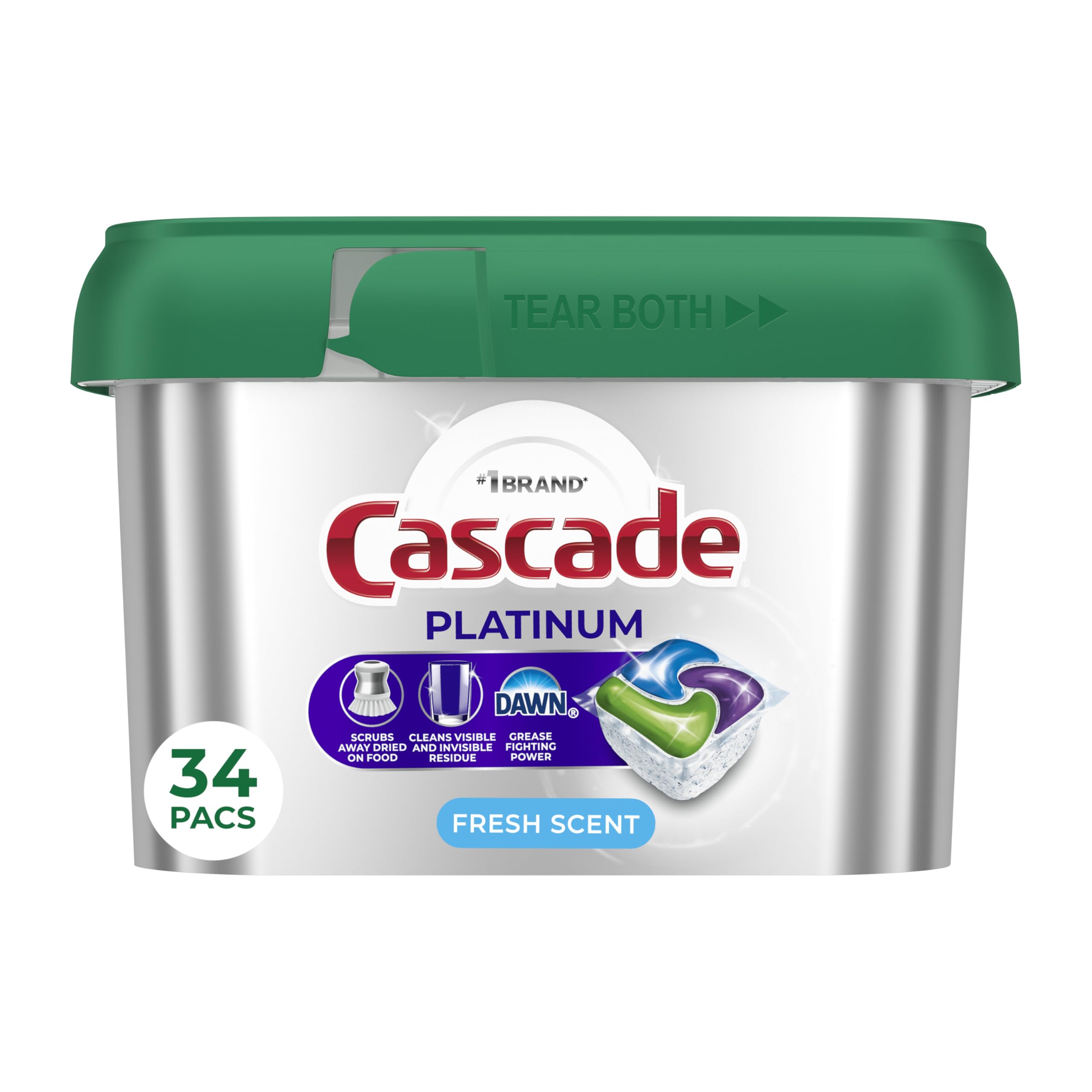 Cascade Platinum Dishwasher Pods - Fresh Scent
