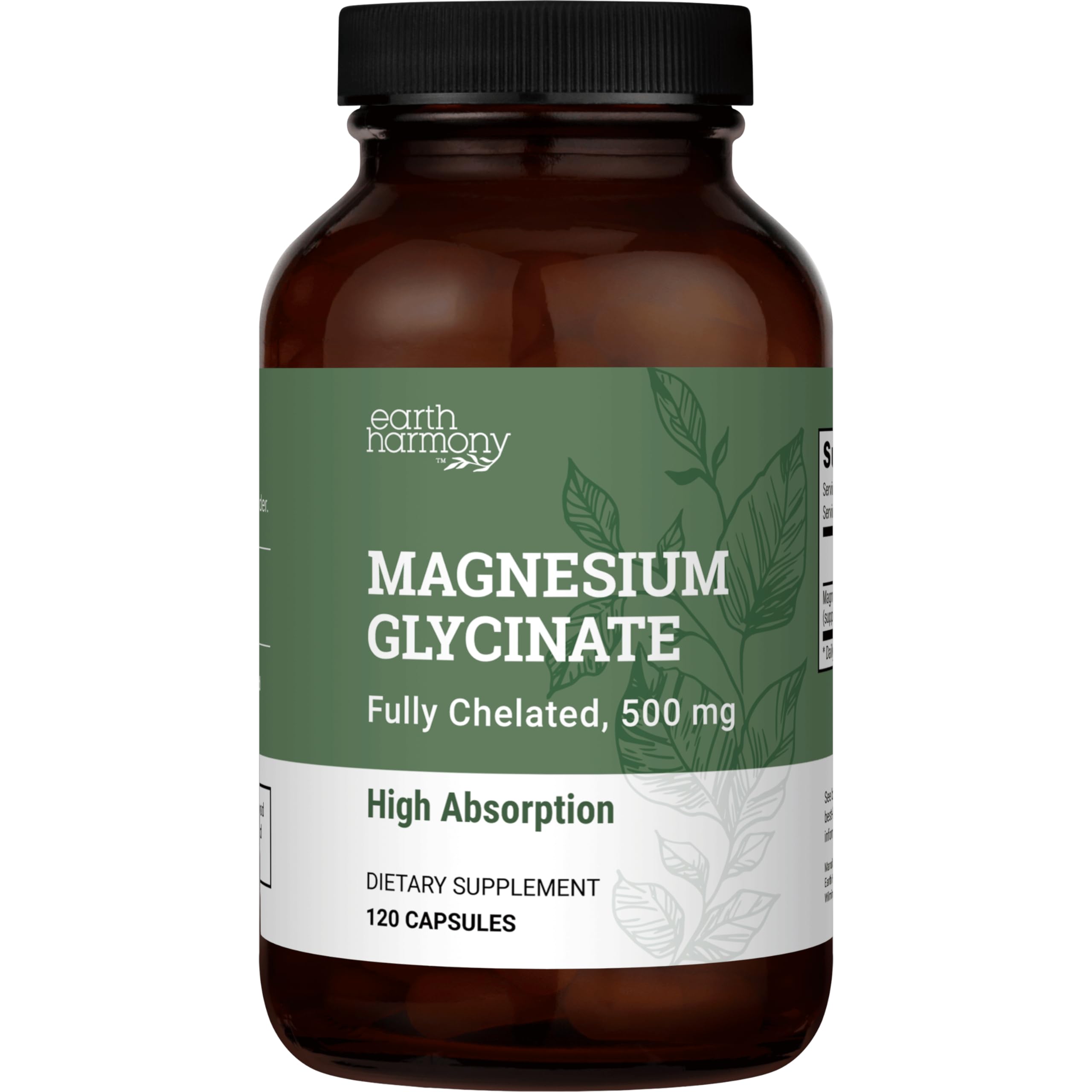Magnesium Glycinate Chelated Supplement with Organic MCT - Vegan

