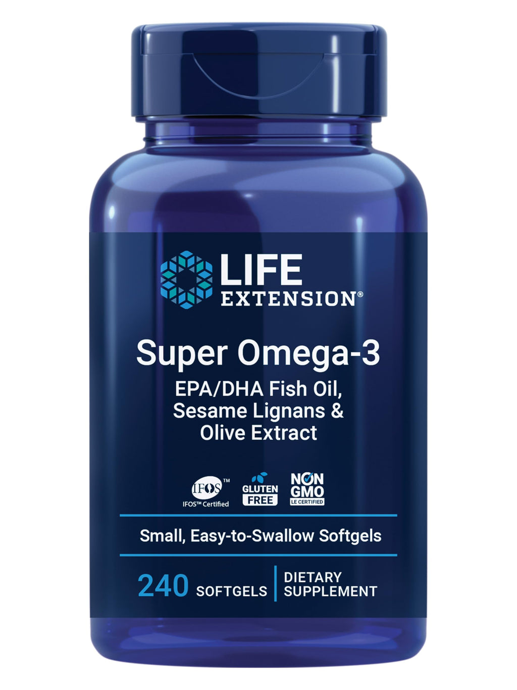 Life Extension Omega-3 EPA/DHA Fish Oil with Olive & Sesame

