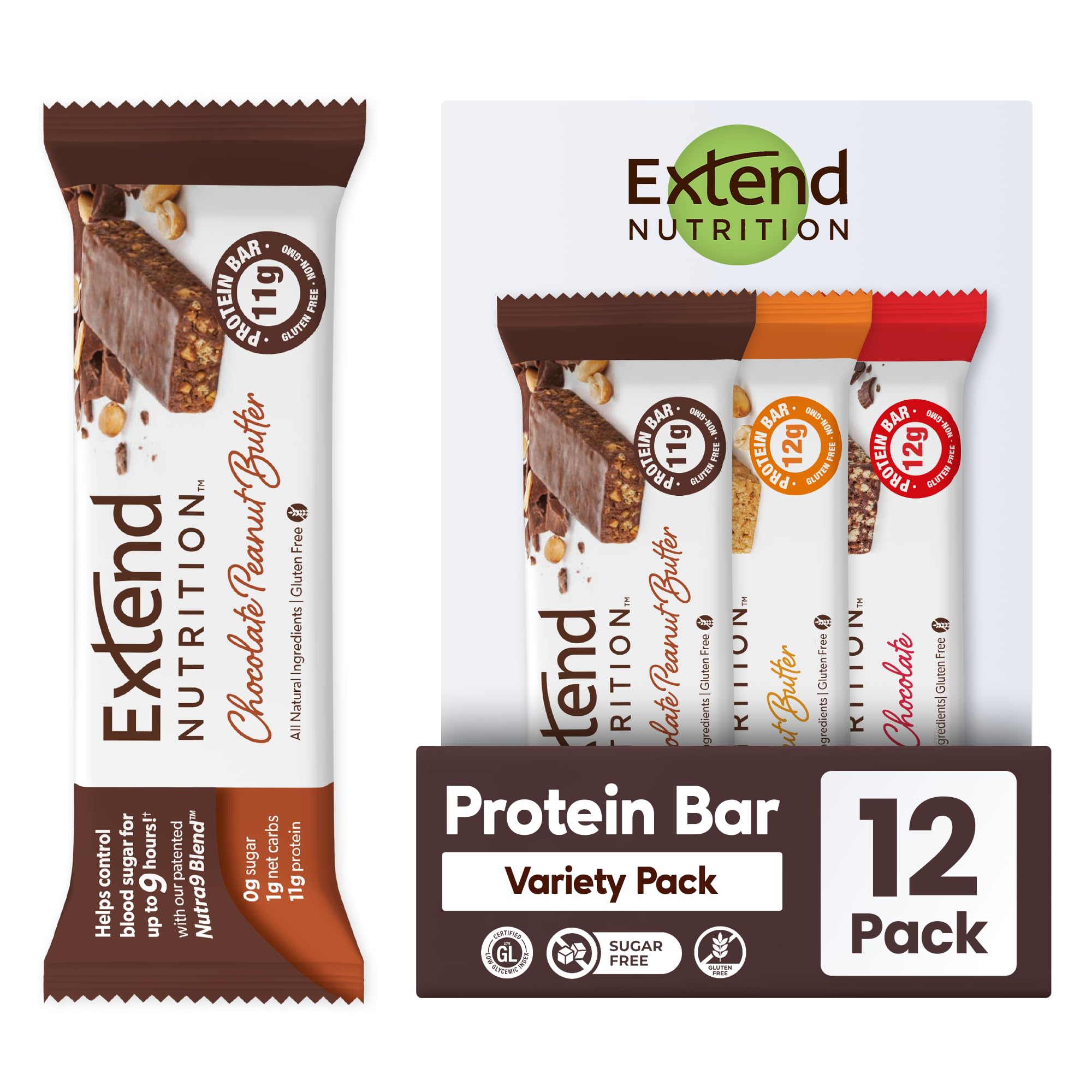Sugar Free Protein Bars Extend - High Protein, Low Carb
