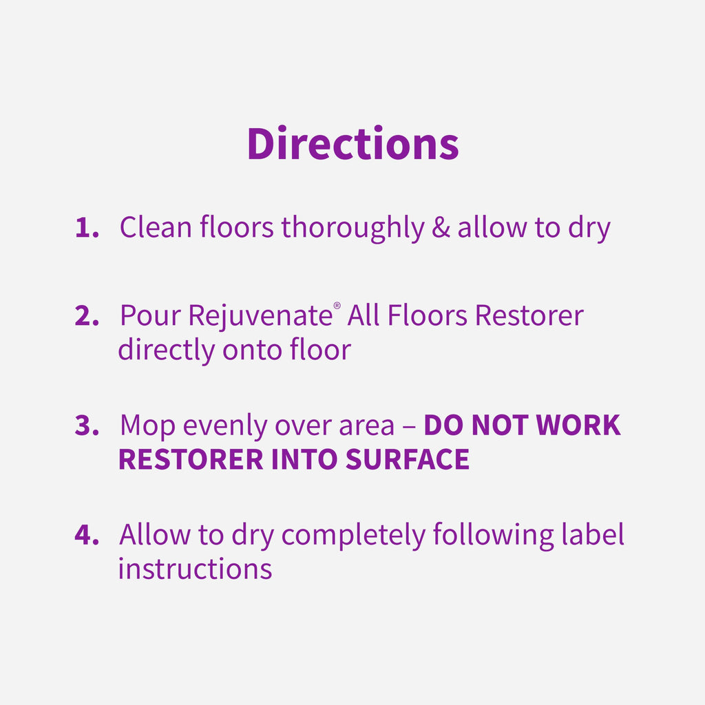 Rejuvenate All Floors Restorer – Fills Scratches & Shine

