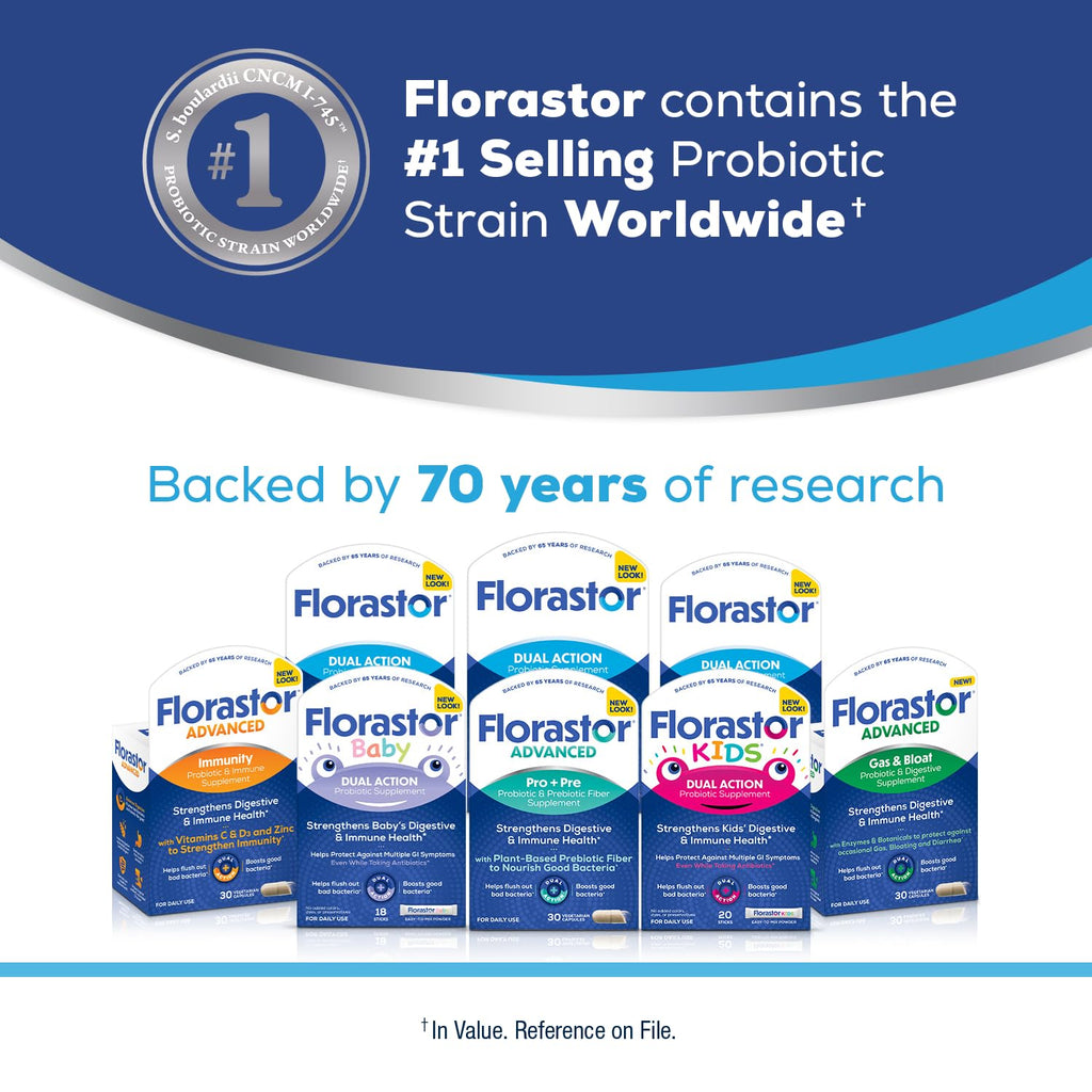 Florastor Kids Probiotic Supplement | Digestive & Immune

