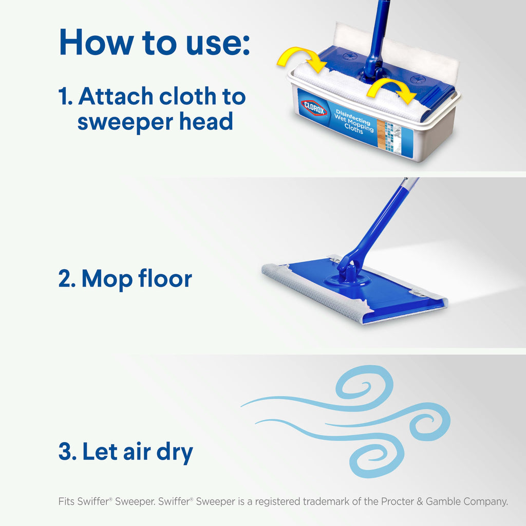 Clorox Disinfecting Wet Mop Pads for Multi-Surface Floors

