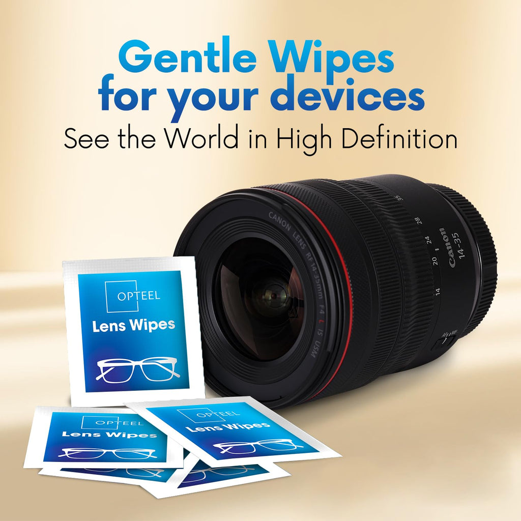 OPTEEL Lens Wipes for Eyeglasses - Pre-moistened Cleaning

