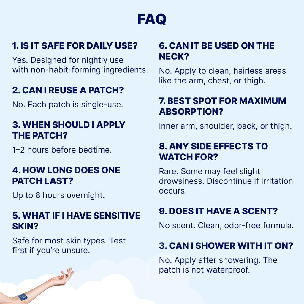 Wellamoon Sleep Patches for Adults – Melatonin & Valerian

