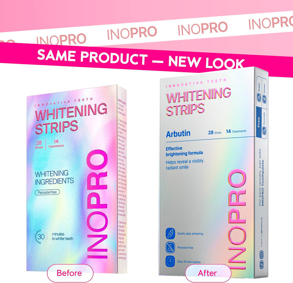 InoPro Teeth Whitening Strips Kit – Enamel Safe

